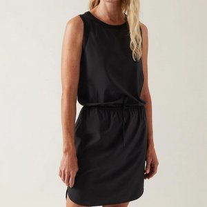 Athleta Rincon Dress in dusty blue, medium